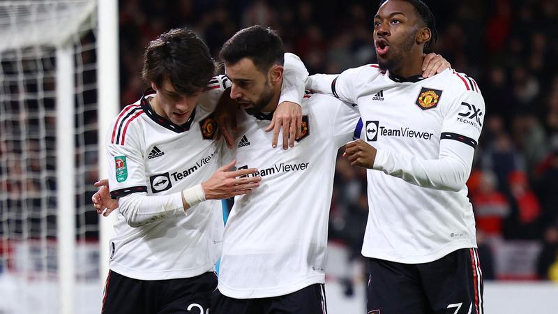 Carabao Cup : Manchester United gifle Nottingham et met un pied en finale