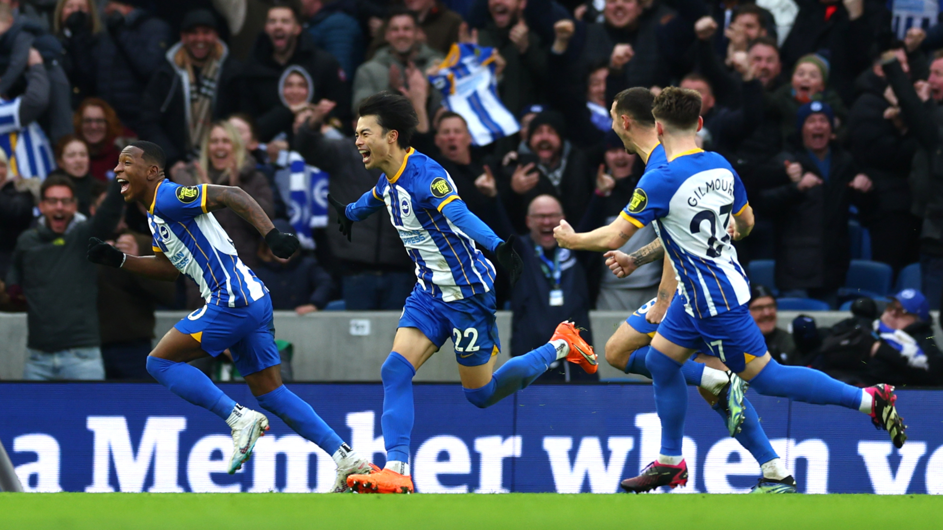 Late Mitoma stunner dumps Liverpool out of FA Cup