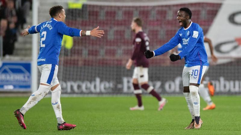 Rangers breaks Hearts to keep heat on Celtic