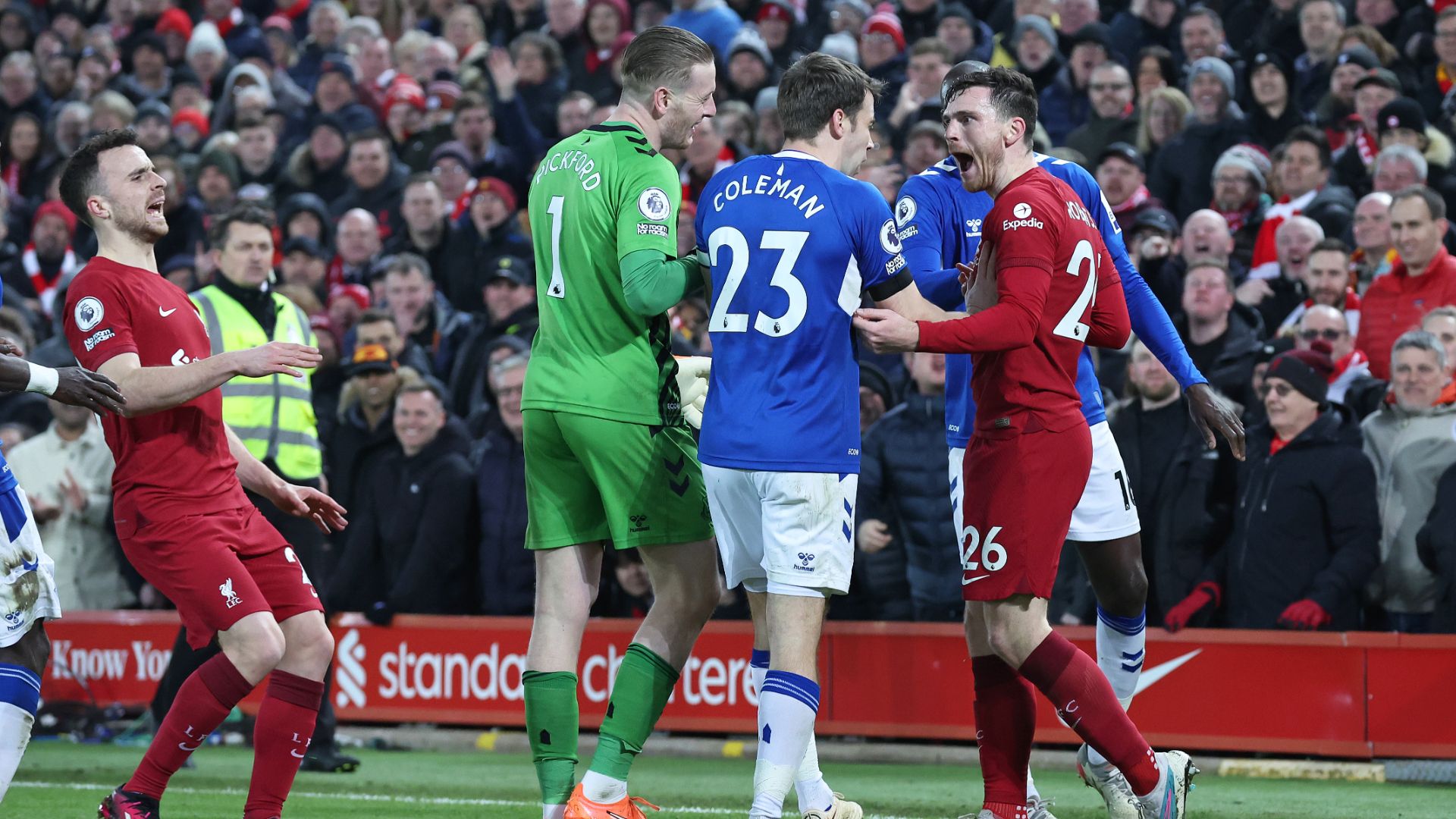 Liverpool and Everton charged over derby fracas