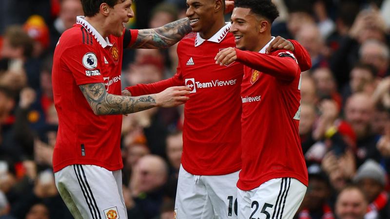 Rashford shines as Man Utd rout Leicester amid takeover race
