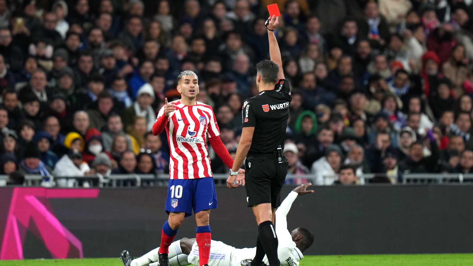 Atletico Madrid chief questions 'integrity' of LaLiga, accuses Real Madrid of pressurising officials after Correa red