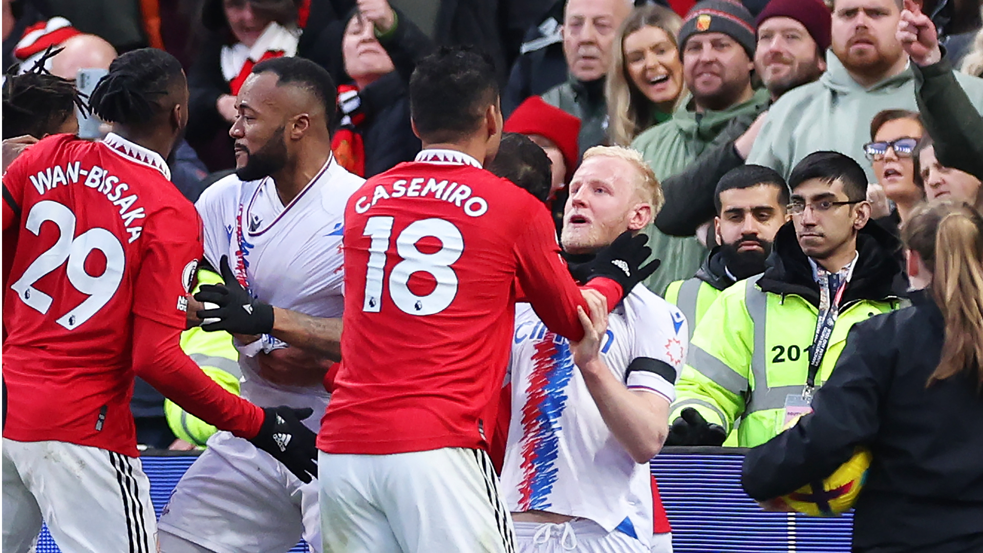 Man United and Palace fined for Old Trafford bust-up