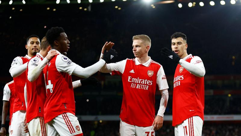 Martinelli stars as leaders Arsenal crush Everton to go five points clear