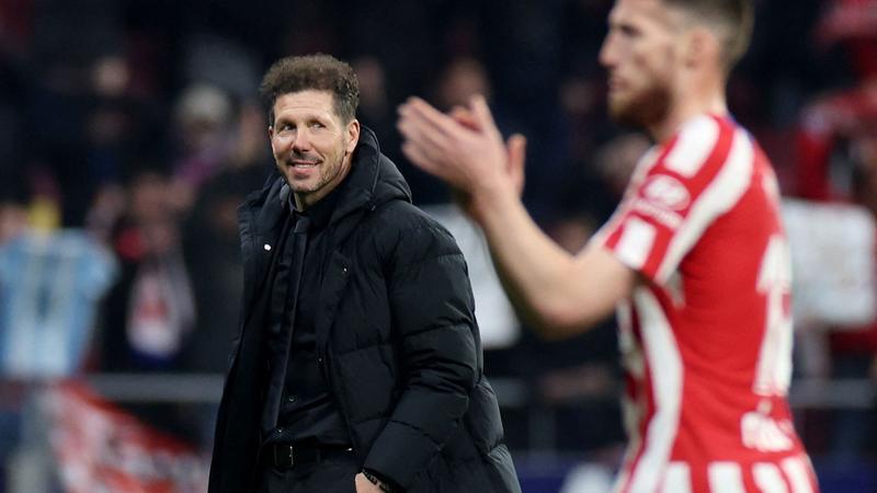 Atletico thrash Sevilla, celebrate Simeone record in style