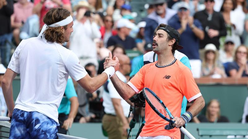 Unseeded Thompson topples Tsitsipas at Indian Wells