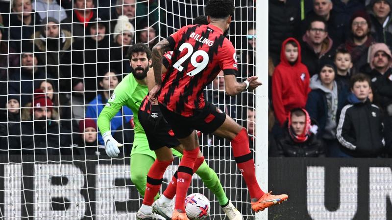 Salah misses penalty as Bournemouth shock Liverpool