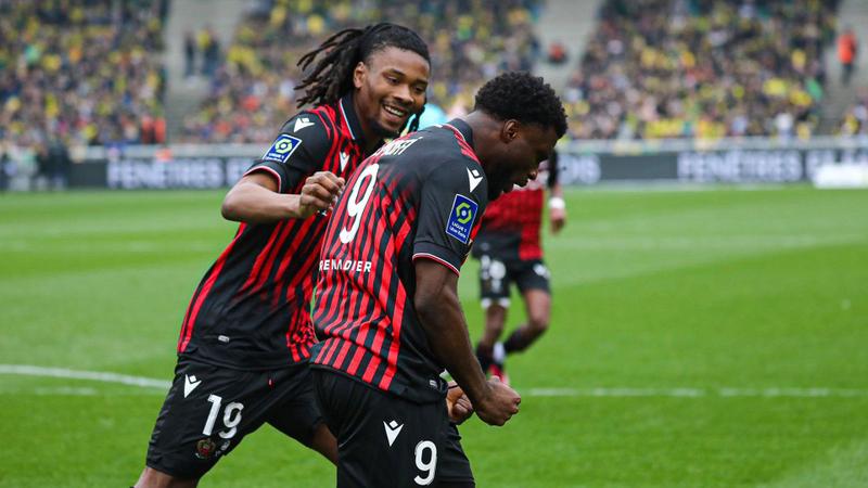 A goal and an assist for Terem Moffi in Nice's draw with Nantes