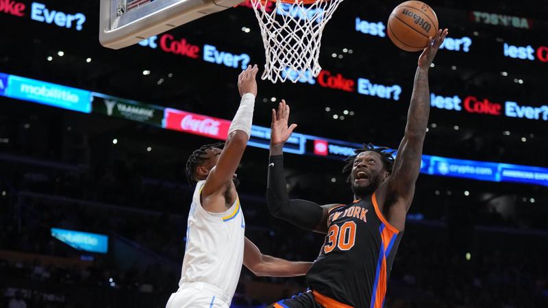 Randle, Barrett spark Knicks over Lakers to snap NBA skid