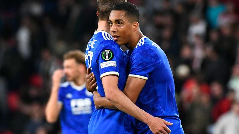 Leicester fight back against PSV to reach Conference League semis