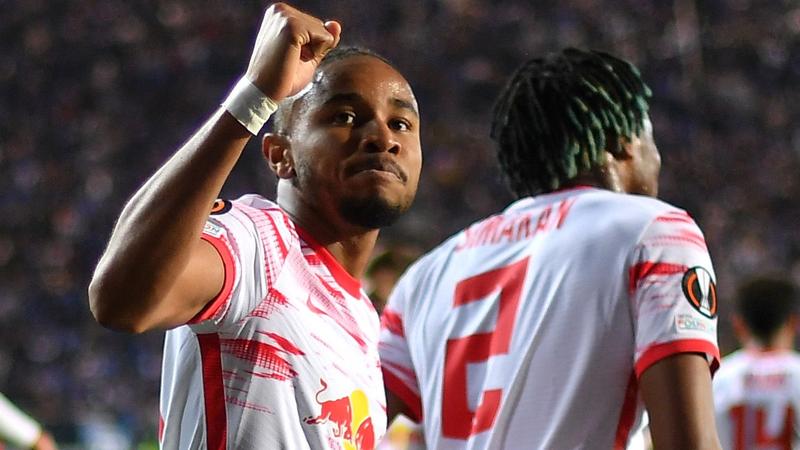 Prolific Nkunku fires Leipzig into Europa League semis