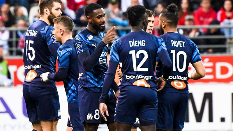 Olympique Marseille settle in second place after beating Reims