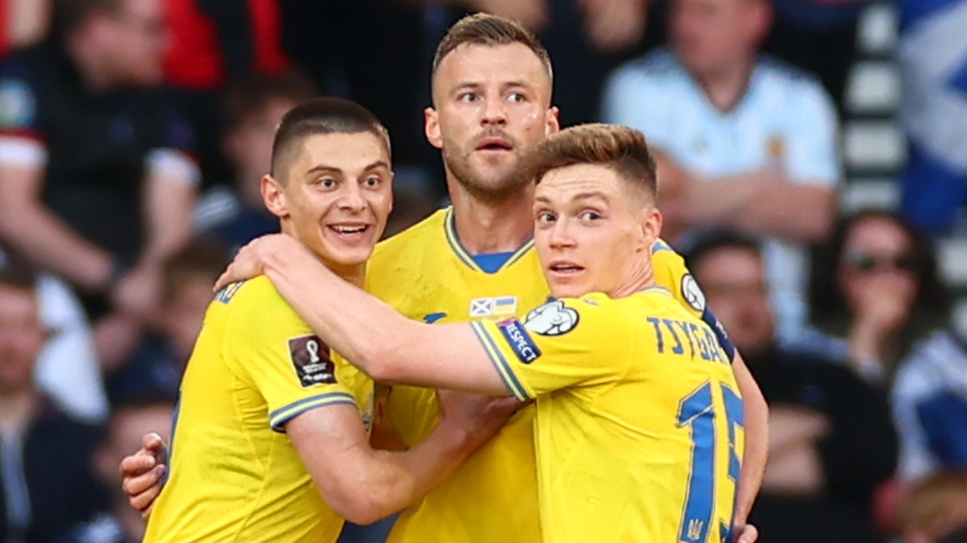 Ukraine beats Scotland in emotional WC qualifier