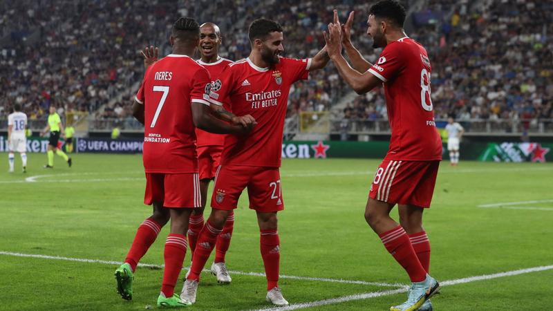Benfica take control of Dynamo Kyiv tie in Champions League