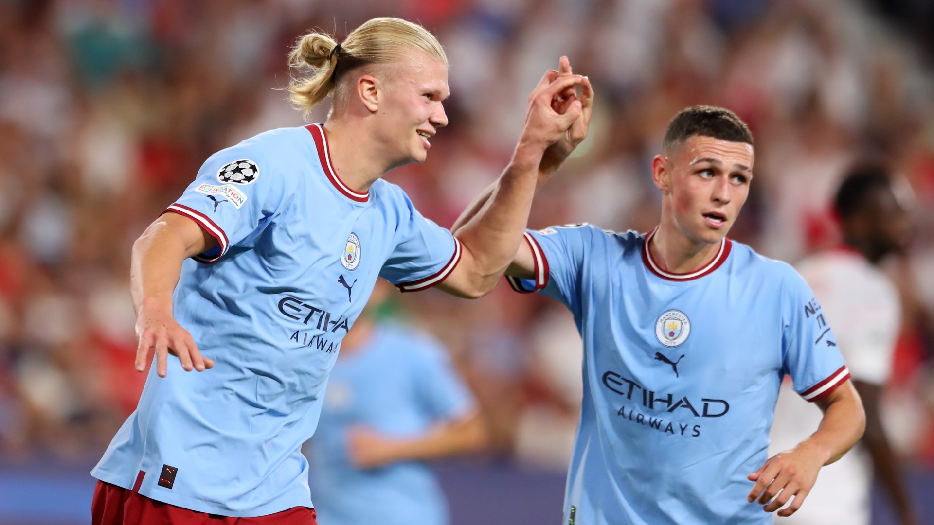 Haaland nets two as Man City crushes Sevilla