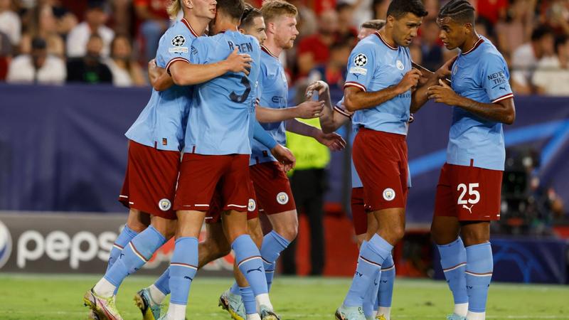 Haaland double fires Man City in Sevilla rout