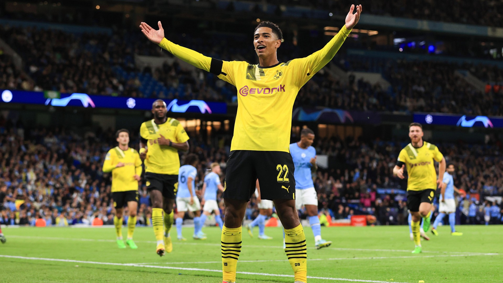 Guardiola hails 'exceptional' Bellingham after Man City complete Dortmund comeback