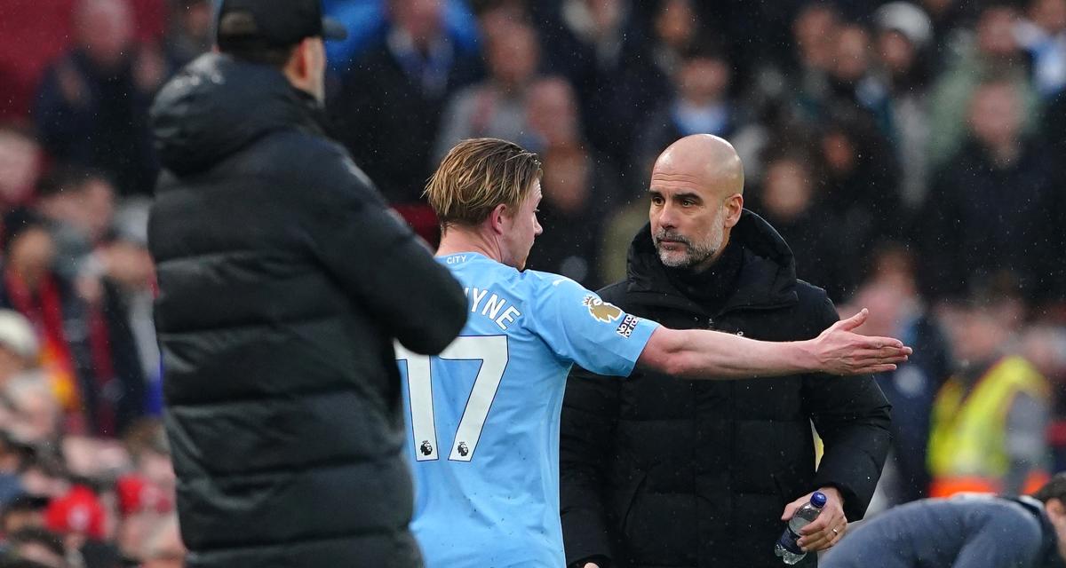 Guardiola explique le remplacement de De Bruyne