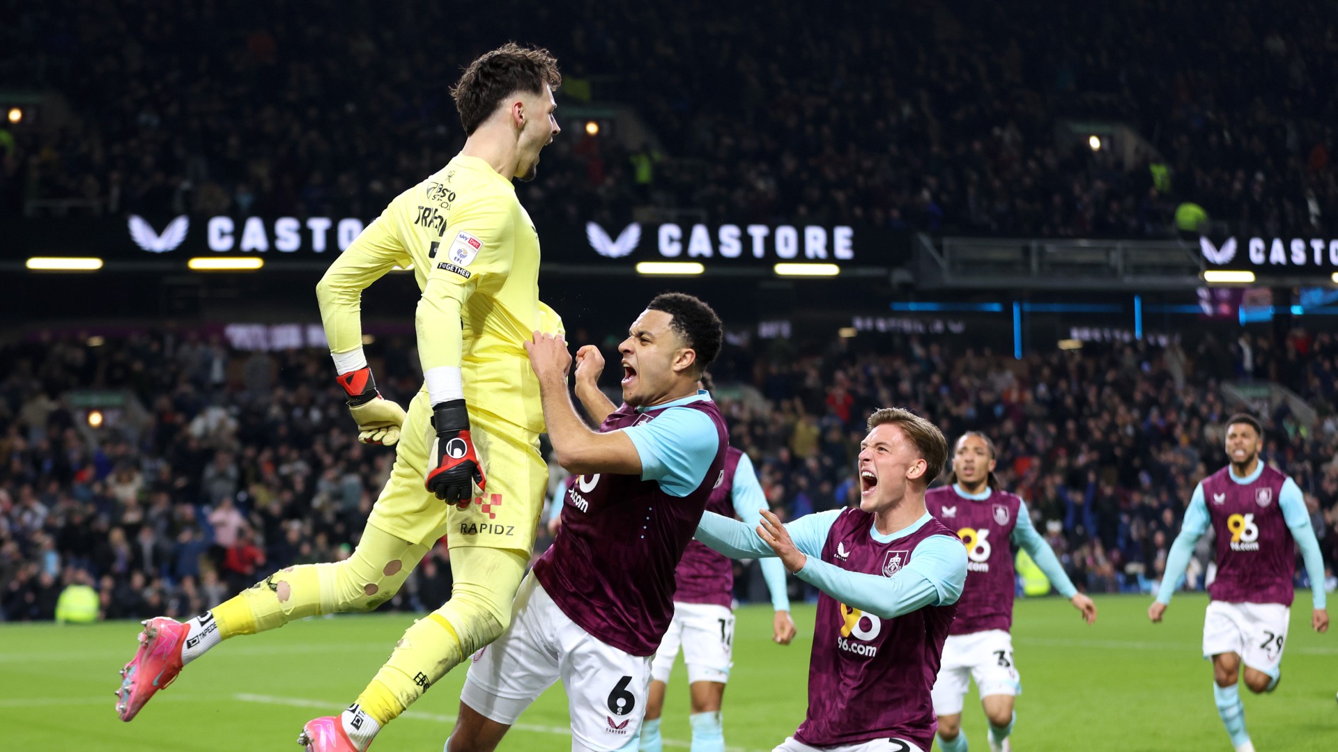 Trafford saves two penalties