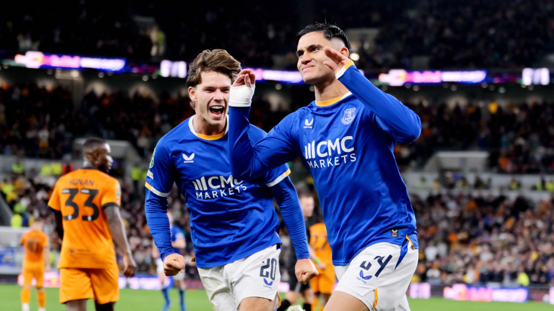 Dibling impresses in Everton win